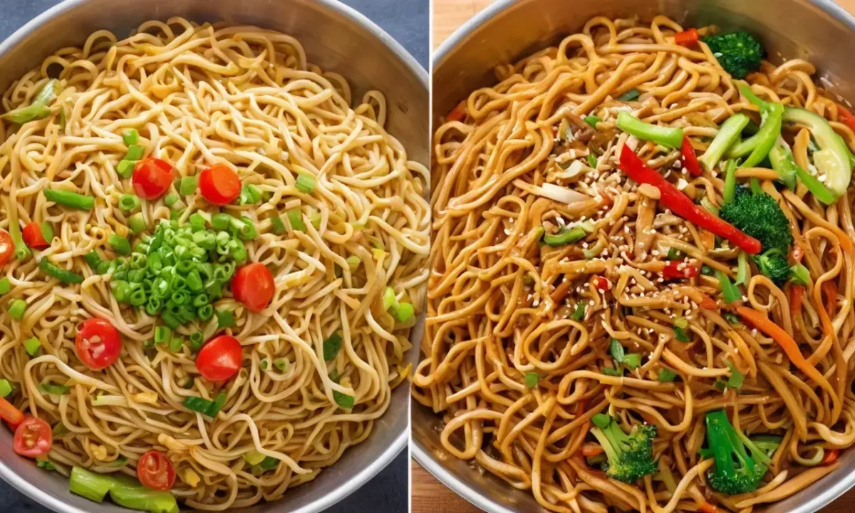 Chow mein and lo mein noodles showcase distinct differences in ingredients and cooking techniques