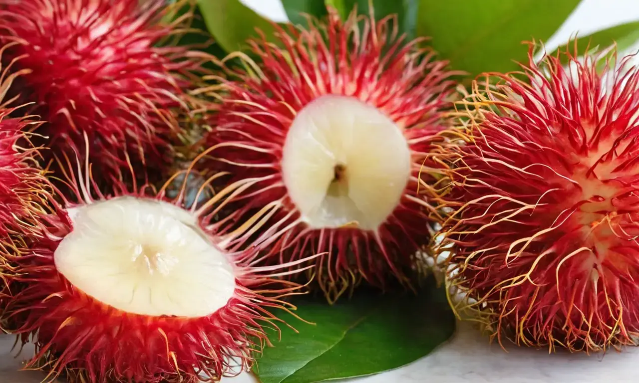 This image showcases rambutans unique appearance and refreshing taste